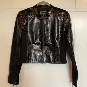 Guess Faux Leather jacket. Python.